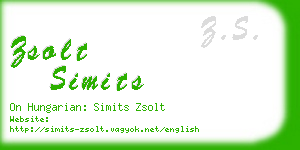 zsolt simits business card